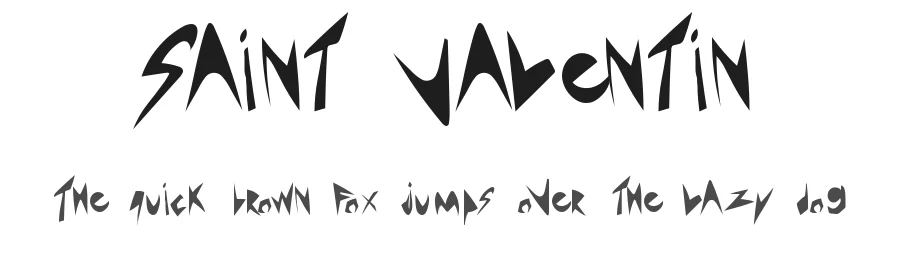 Saint Valentin by Léa Morand — Decorative Font