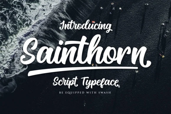 Sainthorn Font by maculinc — Script Handwritten Font