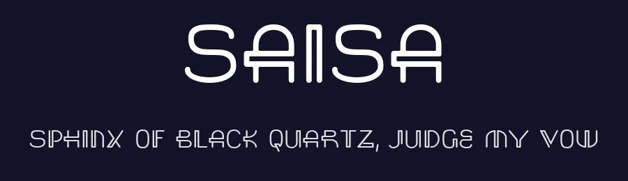 Saisa by Toto — Decorative Font — thumbnail 2