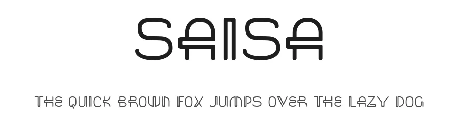 Saisa by Toto — Decorative Font