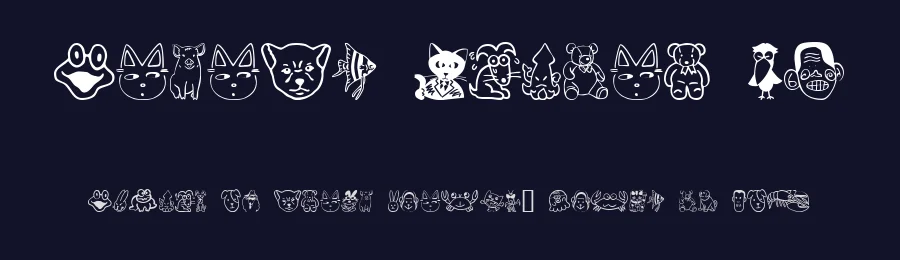 Sakabe Animal 01 by Takasakiyama — Dingbats Font — thumbnail 2