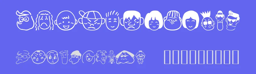 Sakabe People 01 by Takasakiyama — Dingbats Font — thumbnail 3