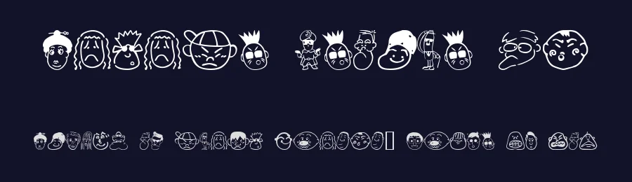 Sakabe People 01 by Takasakiyama — Dingbats Font — thumbnail 2