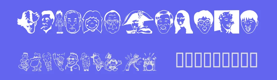 Sakabe People 02 by Takasakiyama — Dingbats Font — thumbnail 3
