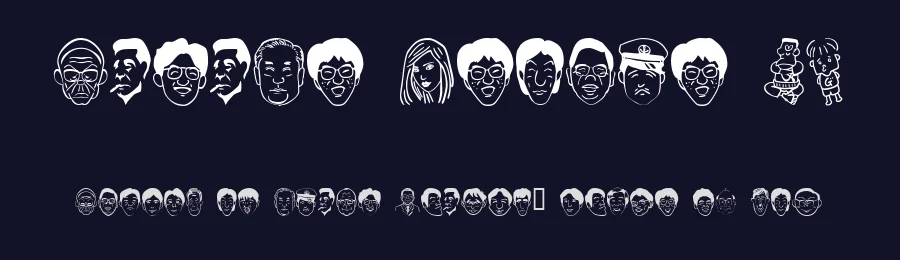 Sakabe People 02 by Takasakiyama — Dingbats Font — thumbnail 2