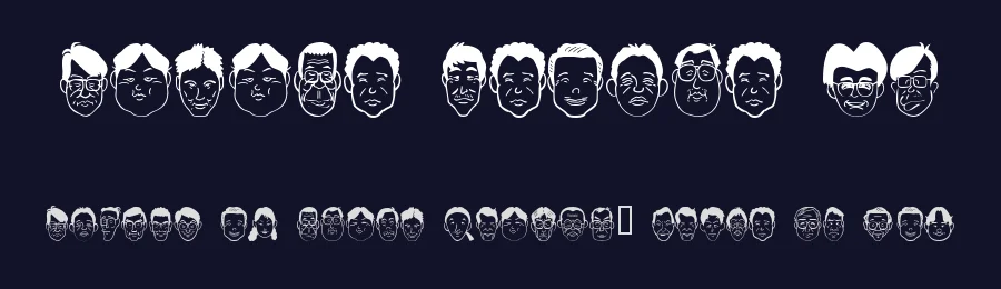 Sakabe People 03 by Takasakiyama — Dingbats Font — thumbnail 2