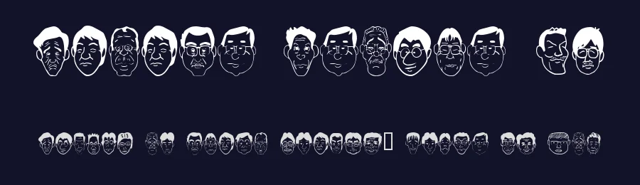 Sakabe People 04 by Takasakiyama — Dingbats Font — thumbnail 2