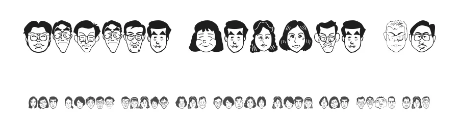 Sakabe People 06 by Takasakiyama — Dingbats Font