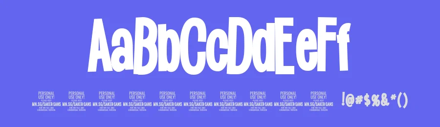 Saker Sans by Måns Grebäck — Decorative Font — thumbnail 3