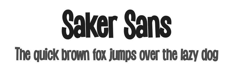 Saker Sans by MΓ₯ns GrebΓ€ck β Decorative Font