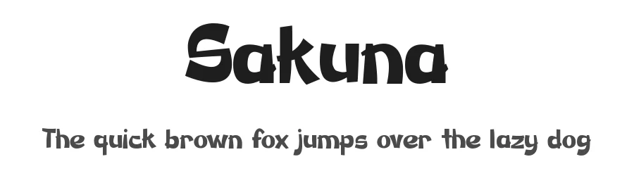 Sakuna by Pinisiart — Decorative Font