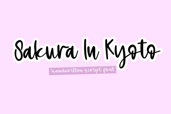 Sakura in Kyoto Font by Creative Zone — Script Handwritten Font