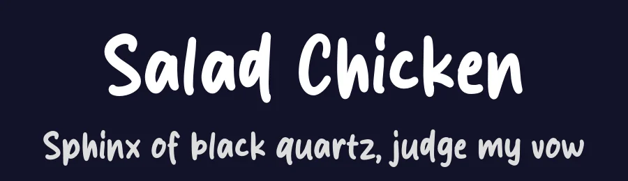 Salad Chicken by Origin Type — Script Handwritten Font — thumbnail 2