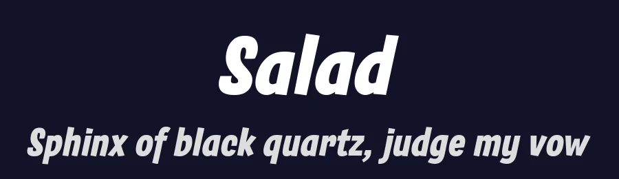 Salad by Zetafonts — Decorative Font — thumbnail 2