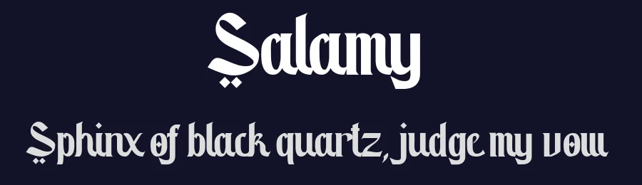 Salamy by Afkari Studio — Decorative Font — thumbnail 2
