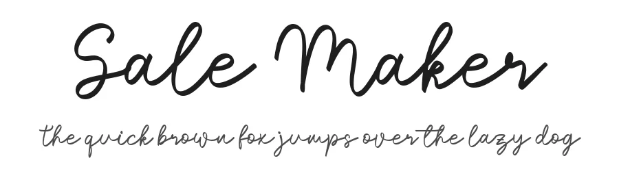 Sale Maker by Nico Muslib — Sans Serif Font