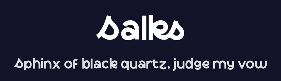 Salks by Aluyeah Studio — Sans Serif Font — thumbnail 2