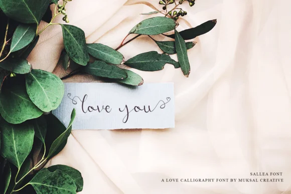 Sallea Font by Muksal Creative — Script Handwritten Font — thumbnail 5