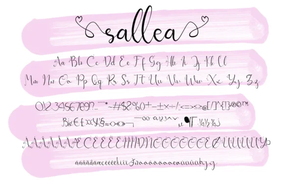 Sallea Font by Muksal Creative — Script Handwritten Font — thumbnail 6