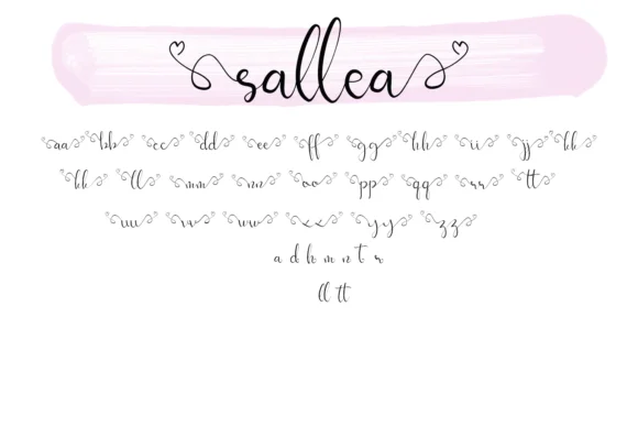 Sallea Font by Muksal Creative — Script Handwritten Font — thumbnail 7