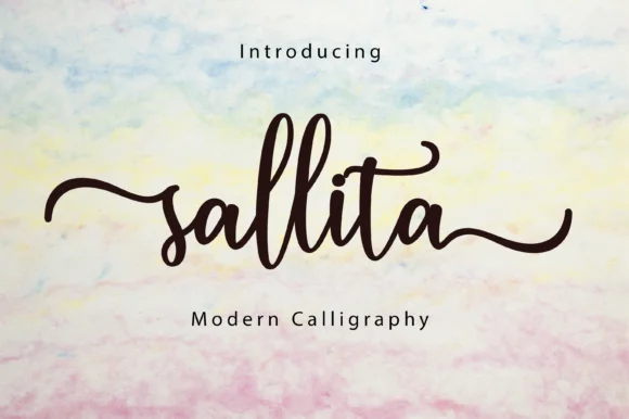 Sallita Script Font by Amarlettering — Script Handwritten Font
