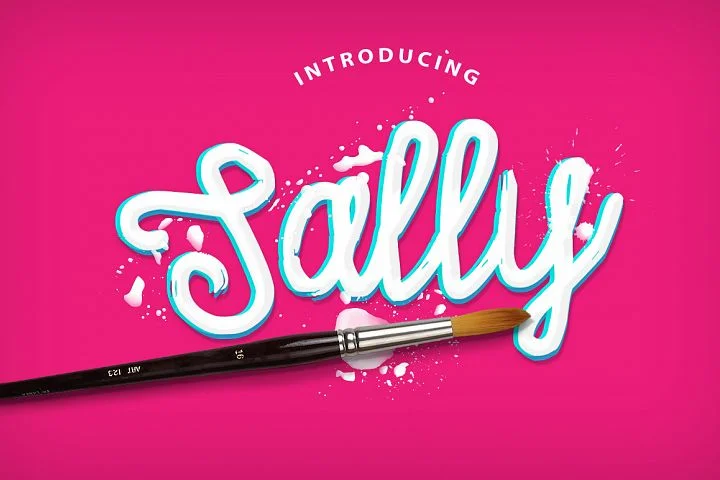 Sally Script Font by Leonard Posavec β Script Handwritten Font