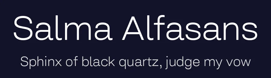 Salma Alfasans by Alifinart Studio — Sans Serif Font — thumbnail 2