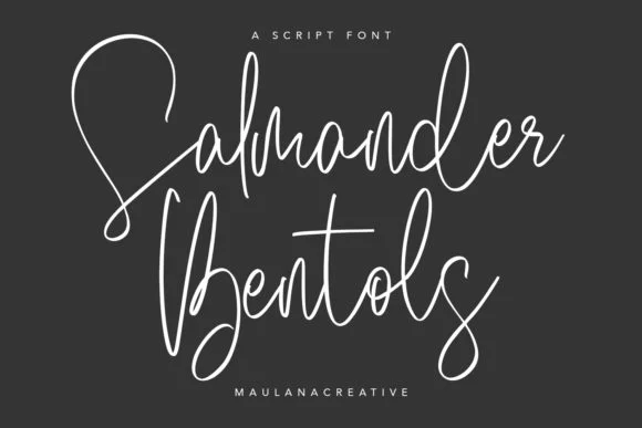 Salmander Bentols Font by Maulana Creative — Script Handwritten Font