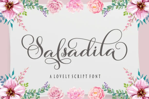 Salsadila Font by rastype1010 — Wedding Font