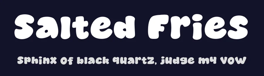 Salted Fries by MJType — Decorative Font — thumbnail 2