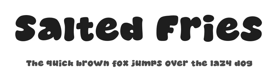 Salted Fries by MJType β Decorative Font