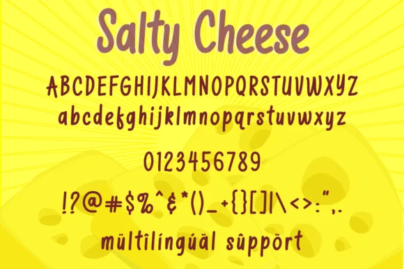 Salty Cheese Font by Deedeetype — Script Handwritten Font — thumbnail 2
