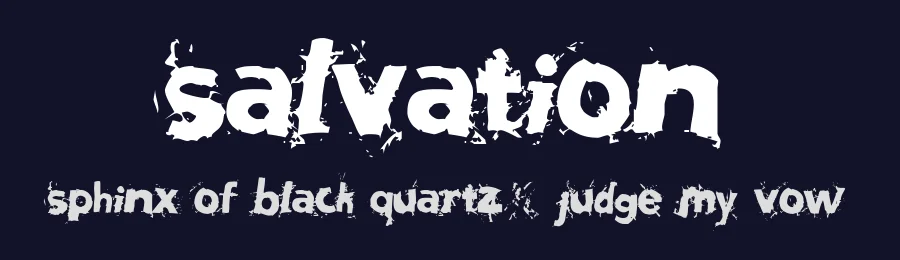 Salvation by Toxic Type — Decorative Font — thumbnail 2