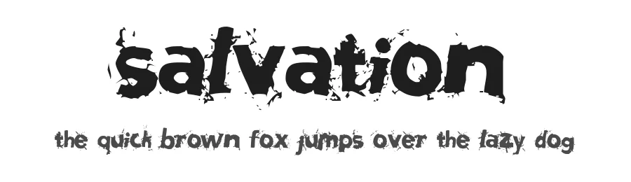 Salvation by Toxic Type β Decorative Font