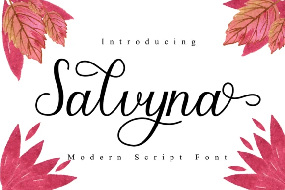 Salvyna Font by Manjalistudio β Script Handwritten Font