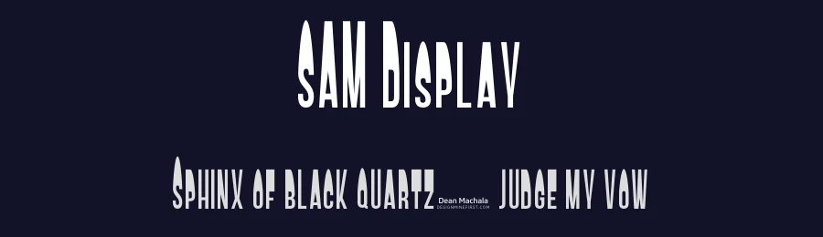 SAM Display by MeetDean — Decorative Font — thumbnail 2