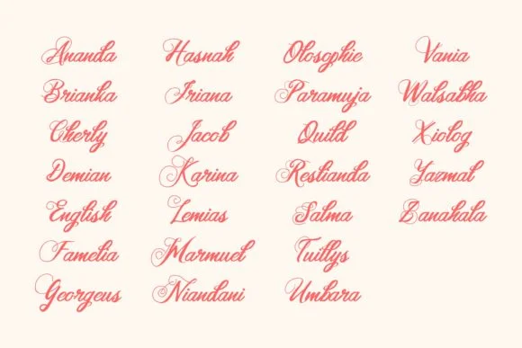 Samanda Font by aksarangga — Script Handwritten Font — thumbnail 3