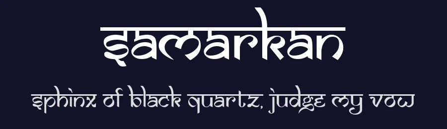 Samarkan by Titivillus Foundry — Decorative Font — thumbnail 2