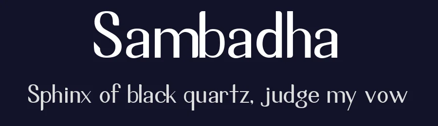Sambadha by Arief Budiman — Sans Serif Font — thumbnail 2