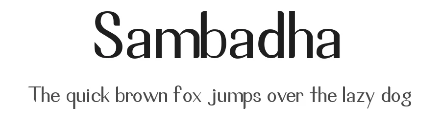 Sambadha by Arief Budiman — Sans Serif Font