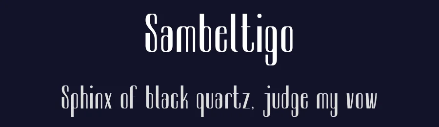 Sambeltigo by Arterfak Project — Decorative Font — thumbnail 2