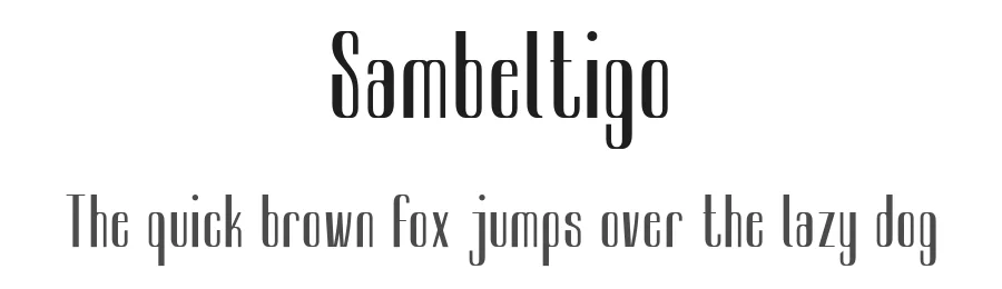 Sambeltigo by Arterfak Project — Decorative Font