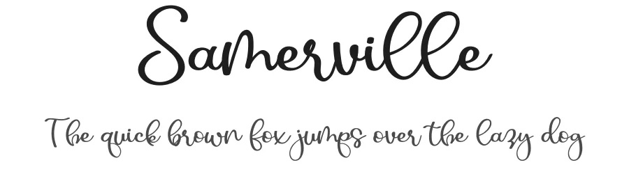 Samerville by Airotype β Script Handwritten Font