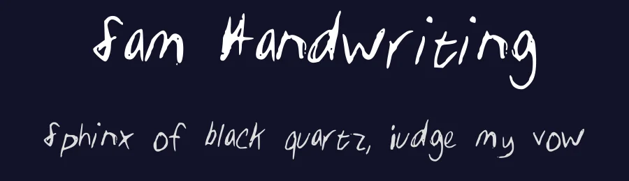 Sam Handwriting by Sam Horne — Script Handwritten Font — thumbnail 2