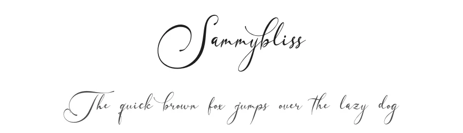 Sammybliss by Denustudios — Script Handwritten Font