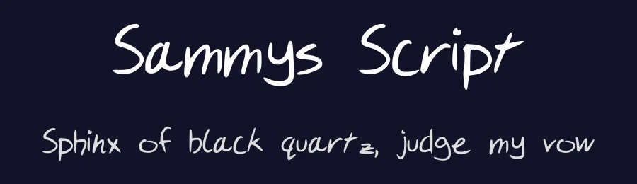 Sammys Script by Sammy — Script Handwritten Font — thumbnail 2