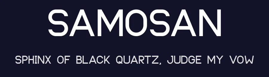 Samosan by Ishmael Studio — Sans Serif Font — thumbnail 2