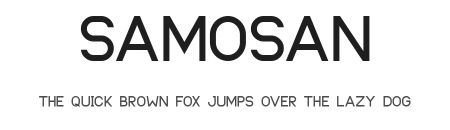 Samosan by Ishmael Studio — Sans Serif Font