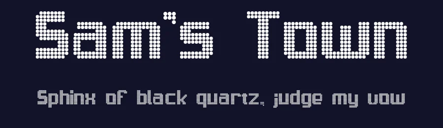 Sam's Town by Brian J. Abe — Display Font — thumbnail 2