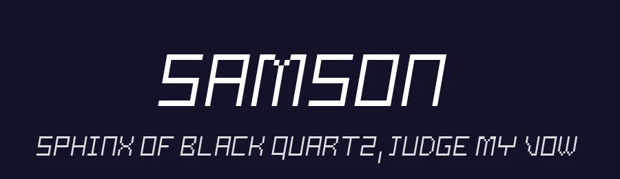 Samson by Meir Sadan — Display Font — thumbnail 2